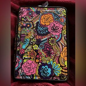 Colorful Floral Tablet / Kindle Zip Case  double zip